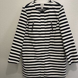 Halogen Monochrome black and white  Striped coat